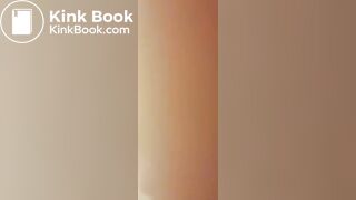 Pushing out a huge load in bed