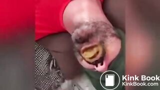 Brazilian guy cums into a shit filled mouth