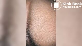 str8 Black guy poops wipes