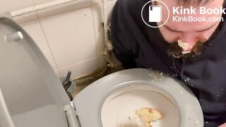 Worthless piggy eating cake