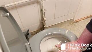 Worthless piggy eating cake