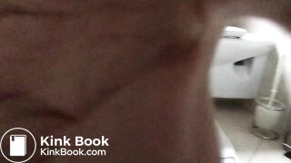 Round hairy ass dumping a long load