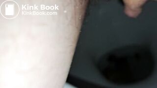 Gay faggot midget shits in toilet lol