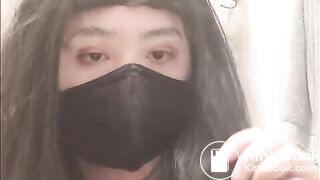 Kinky girl plays with her turd