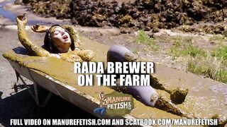 Rada Brewer on the farm - masturbating in cowshit