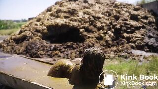 Rada Brewer on the farm - masturbating in cowshit