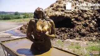 Rada Brewer on the farm - masturbating in cowshit