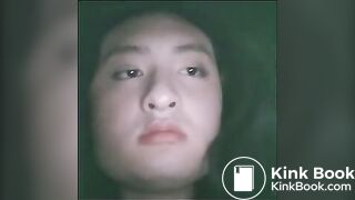 Gothic fishnets poop in the dark