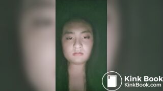 Gothic fishnets poop in the dark