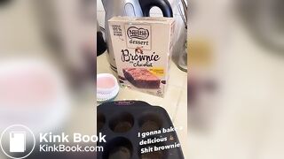Baking Poop Brownies