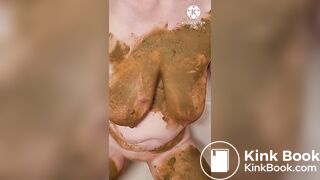 Daddy's little shit piggy enjoying it's filth