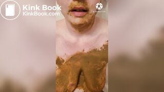 Daddy's little shit piggy enjoying it's filth