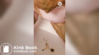 Daddy's little shit piggy enjoying it's filth