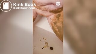 Daddy's little shit piggy enjoying it's filth