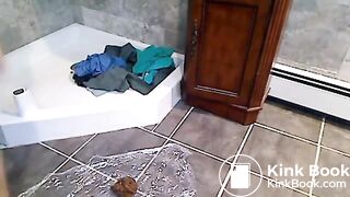Pretty Teen Poops On The Floor At Home