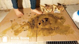 Nylons Feets Milf Stuck Glue in dog shit