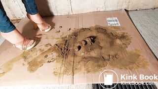 Nylons Feets Milf Stuck Glue in dog shit