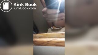 Shitting on a plate