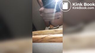 Shitting on a plate
