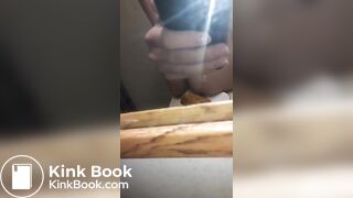 Shitting on a plate
