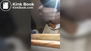 Shitting on a plate