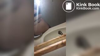 Shitting on a plate