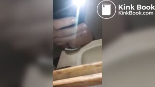 Shitting on a plate