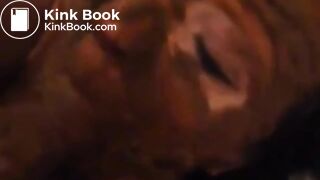 Cuffed, Shit- Covered Slut Sucks Shitty Cock