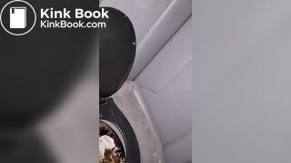 Fresh portapotty shit for worthless human toilet w