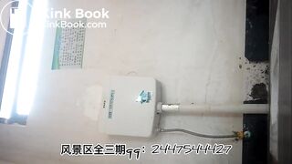 The girl excreted a lot in the toilet  06