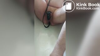 fat guy shits in the bath