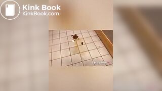 DS Blonde girl scat in elevator