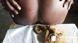 Indian Desi Village Women pooping after enema
