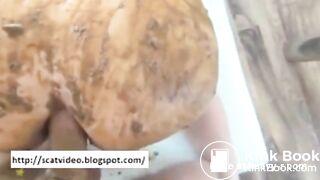 Scat couple anal fuck and handjob