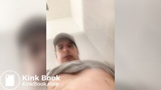 On the toilet