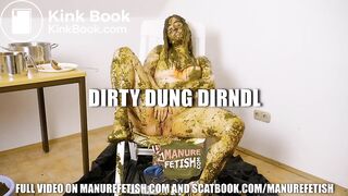 Dirty Dung Dirndl - masturbate in cowshit