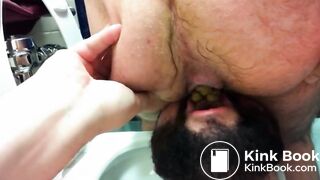 ryan eats shit in a public toilet