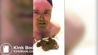 licking shit with a shit facial