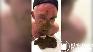 licking shit with a shit facial