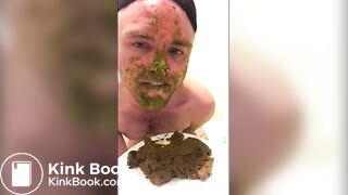 licking shit with a shit facial