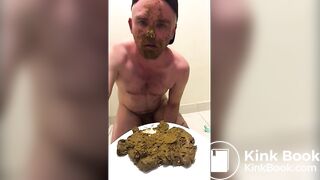 licking shit with a shit facial