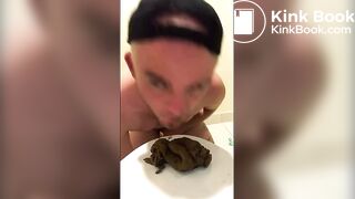 licking shit with a shit facial