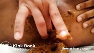 FILTHY BLACK CHIMP PLAYS IN ITS OWN SHIT