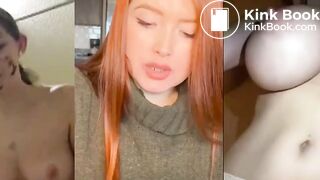 3 panel Red Head eating shit