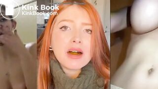 3 panel Red Head eating shit