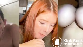 3 panel Red Head eating shit