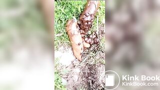 Hot Irish Bloke Squatting Taking A Shit Outdoors