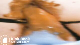 Deep anal fuck while shitting and farting