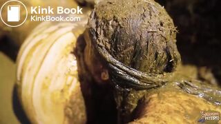 Manure Sports Dunghill Climbing - lesbian cowshit