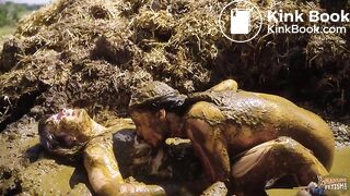 Manure Sports Dunghill Climbing - lesbian cowshit